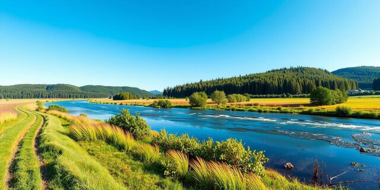 A serene landscape with natural elements, symbolizing health and wellness.