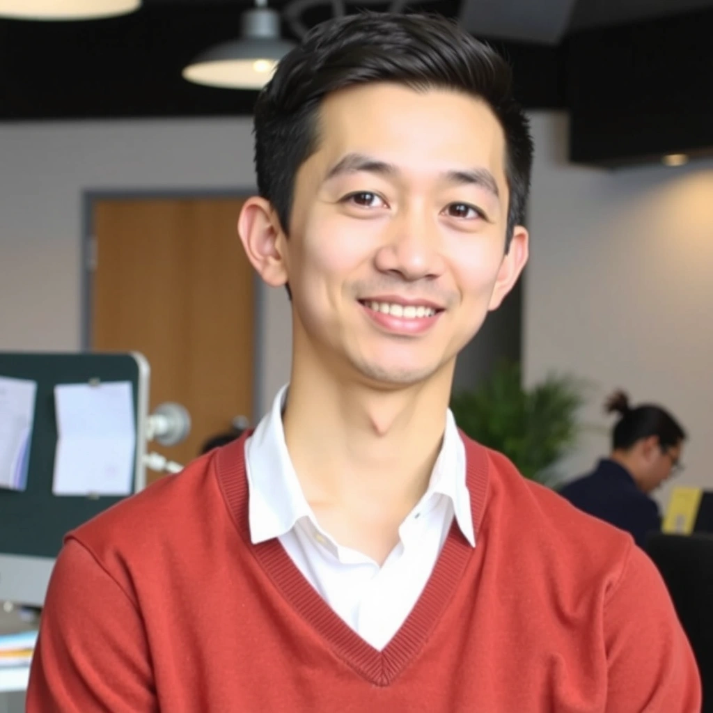 Portrait of Nutritionist Leo Chen, a wellness expert.